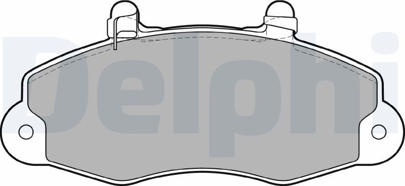 Тормозные колодки Delphi (Low-Metallic). Артикул LP1417