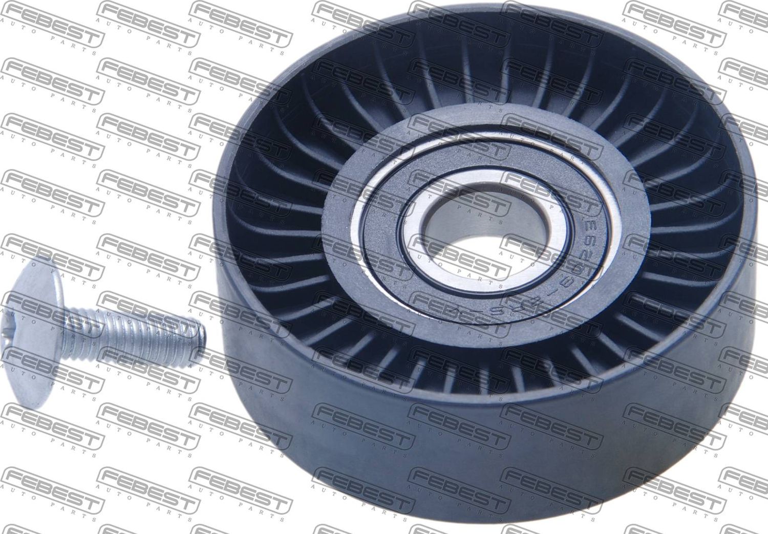 Натяжной ролик (натяжитель) приводного поликлинового ремня Febest. Артикул 0487-CW6WCS