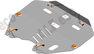 Защита Alfeco для картера и КПП Nissan Teana J31 2003-2008. Артикул ALF.15.78