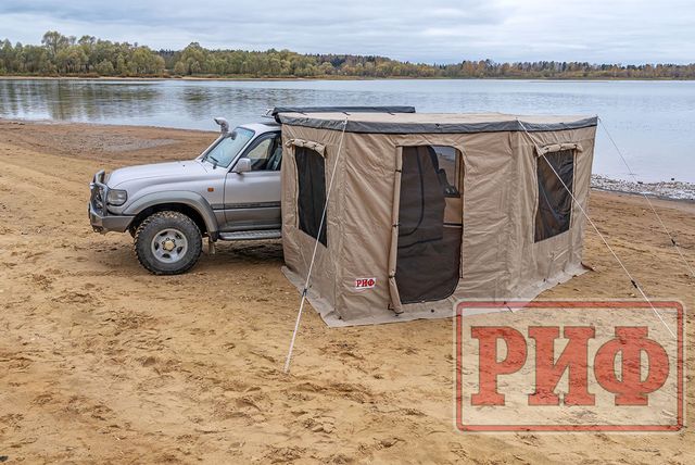 Стенки РИФ для комбинированной (прямоугольной с веерной частью) маркизы 2х2 м левые. Артикул RIFANF072520601