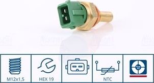 Датчик температуры охлаждающей жидкости Nissens (полимерный материал) для Citroen Evasion 1994-2002. Артикул 207041