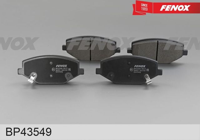 Тормозные колодки Fenox для Geely Coolray I 2020-2026. Артикул BP43549