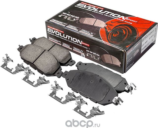 Передние керамические колодки Evolution Sport Z23 PowerStop 23-1649. Артикул 231649