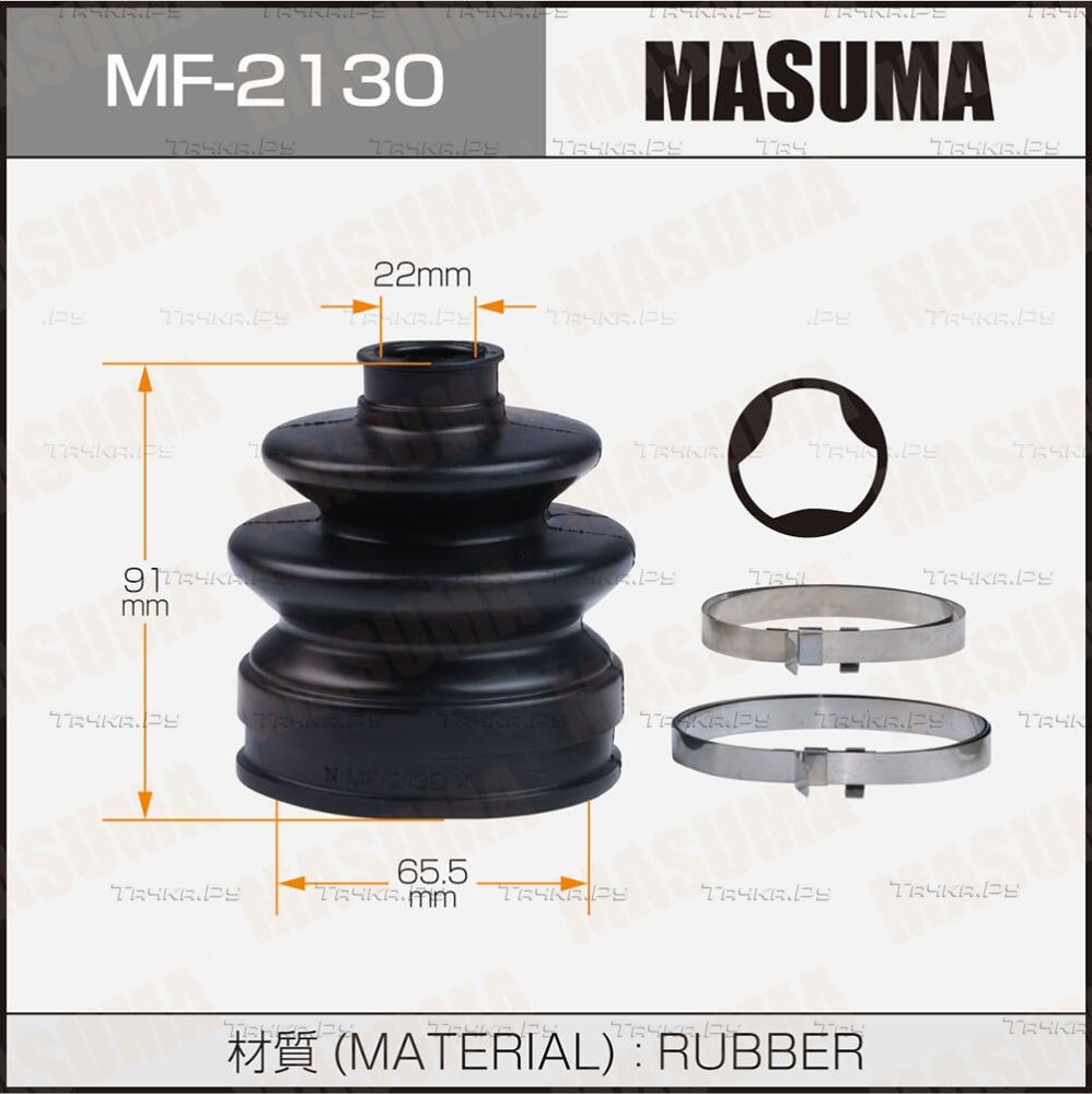 Пыльник ШРУСа наружный Masuma передний/задний для Mitsubishi 3000 GT I 1990-1999. Артикул MF-2130