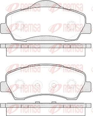 Тормозные колодки Remsa. Артикул 1530.00