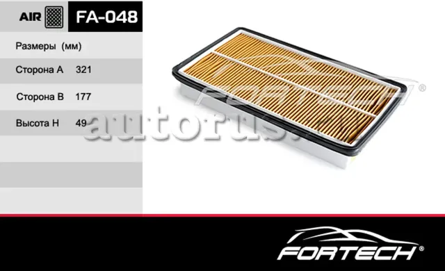 Фильтр Воздушный MAZDA: MPV 99, 6 GG 02-07, 6 (Fortech). Артикул FA048