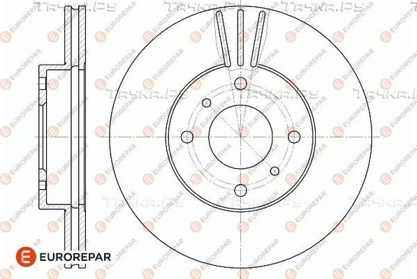Тормозной диск Eurorepar. Артикул 1667858280
