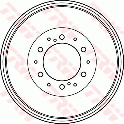 Тормозной барабан TRW задний для Toyota Fortuner I 2004-2015. Артикул DB7036