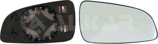 Зеркальное стекло бокового зеркала Alkar правое для Opel Astra H 2004-2010. Артикул 6432438