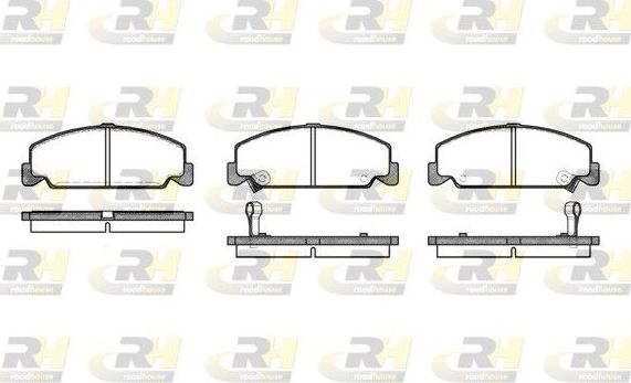 Тормозные колодки RoadHouse передние для Honda Civic IV 1987-1995. Артикул 2182.12
