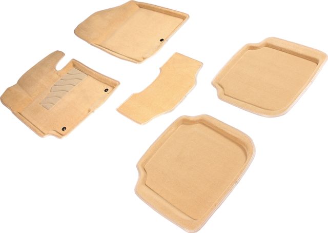 Коврики Seintex 3D ворсовые для салона Hyundai Elantra V 2011-2015 Бежевые. Артикул 84710