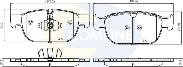 Тормозные колодки Comline Comline. Артикул CBP02399