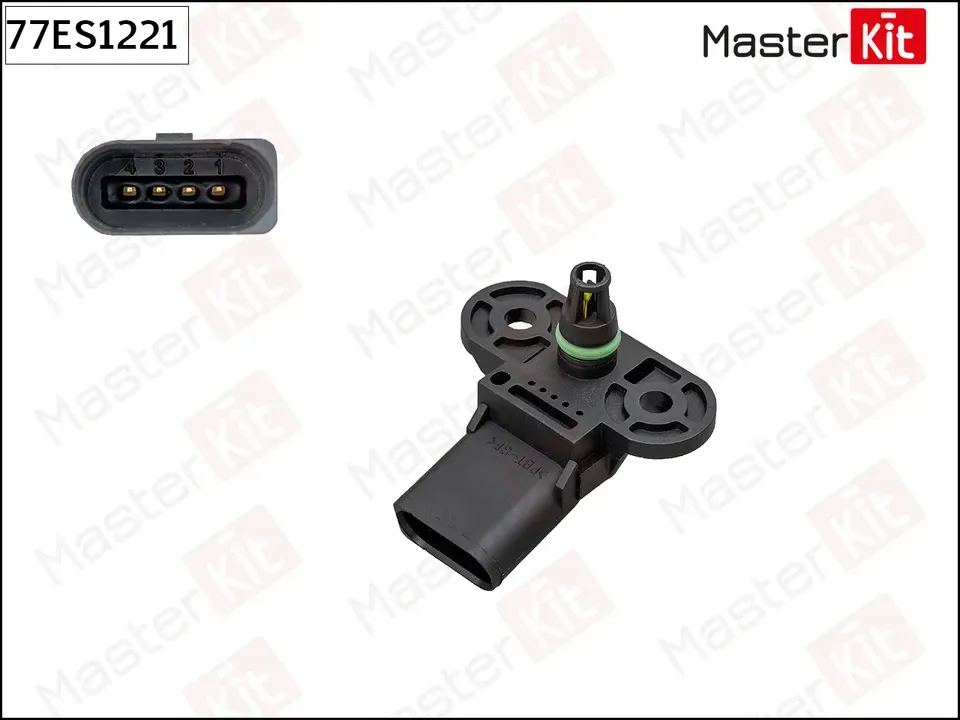 77ES1221 Датчик давление во впускном газопроводе/ VW GOLF/PASSAT 1.6 (Master KIT). Артикул 77ES1221