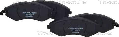 Тормозные колодки Zentparts. Артикул Z07667