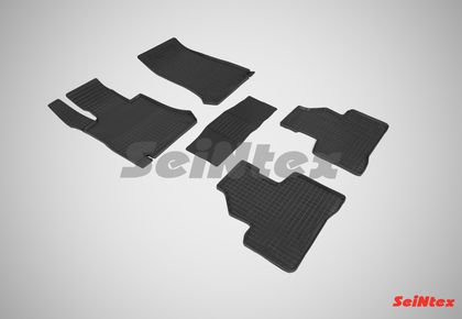 Коврики резиновые Seintex с узором сетка для салона Mercedes-Benz GLC-Класс X253 2015-2024. Артикул 86945