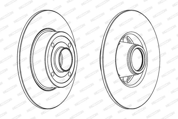 Тормозной диск Ferodo Premier. Артикул DDF1369