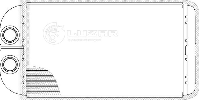 Радиатор отопителя (печки) Luzar для Toyota RAV4 I (XA10) 1994-2000. Артикул LRh 1948