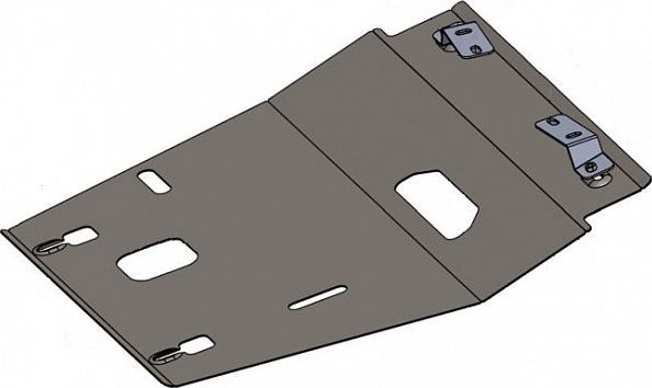 Защита алюминиевая Alfeco для картера и КПП Geely Atlas Pro 2021-2026. Артикул ALF.08.21al