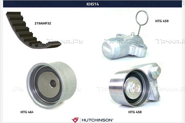 Ремень ГРМ с роликами (комплект) Hutchinson для Kia Magentis II 2006-2010. Артикул KH 514