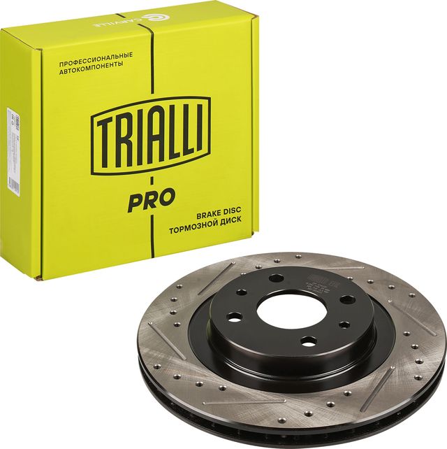 Тормозной диск Trialli передний для ВАЗ 2110 1995-2012. Артикул DF 0142s