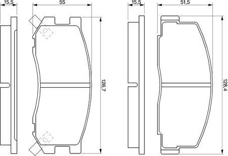 Тормозные колодки Bosch. Артикул 0 986 424 133