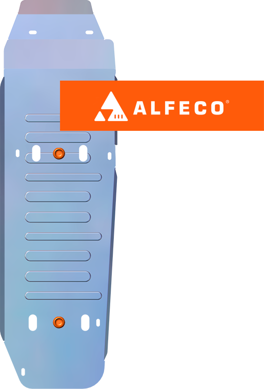 Защита алюминиевая Alfeco для топливного бака Toyota Tacoma Double Cab (N200) 2012-2015. Артикул ALF.24.144al