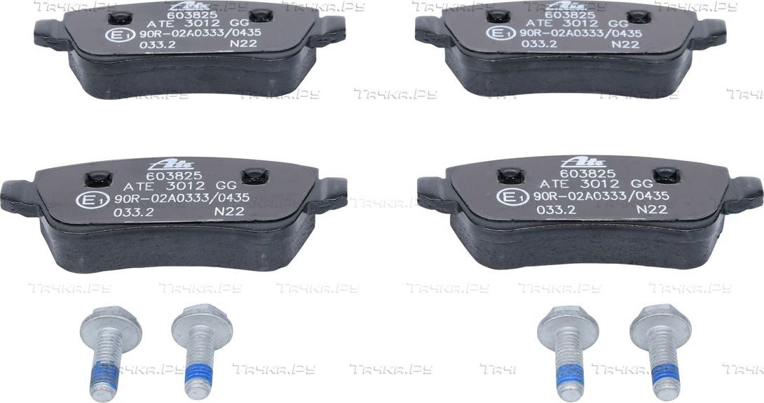 Тормозные колодки ATE задние для Fiat Croma II 2005-2011. Артикул 13.0460-3825.2
