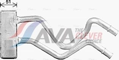 Радиатор отопителя (печки) AVA для Nissan Pathfinder R51 2005-2014. Артикул DN6475