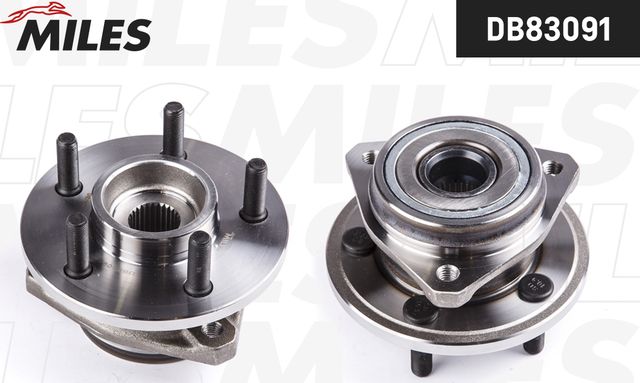 Ступица колеса с интегрированным подшипником Miles передняя для Jeep Cherokee II (XJ) 1984-2001. Артикул DB83091