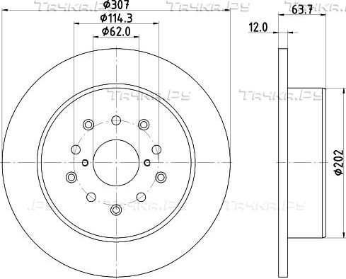 Тормозной диск Nisshinbo задний для Lexus GS II 1997-2004. Артикул ND1038K