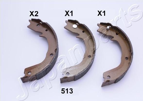 Тормозные колодки (стояночная тормозная система) Japanparts. Артикул GF-513AF