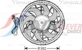 Вентилятор радиатора двигателя AVA для Volvo 850 1991-1996. Артикул VO7507