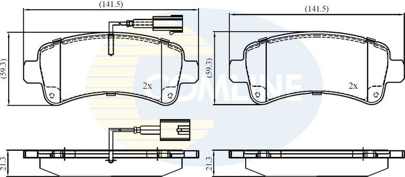 Тормозные колодки Comline Comline. Артикул CBP12395