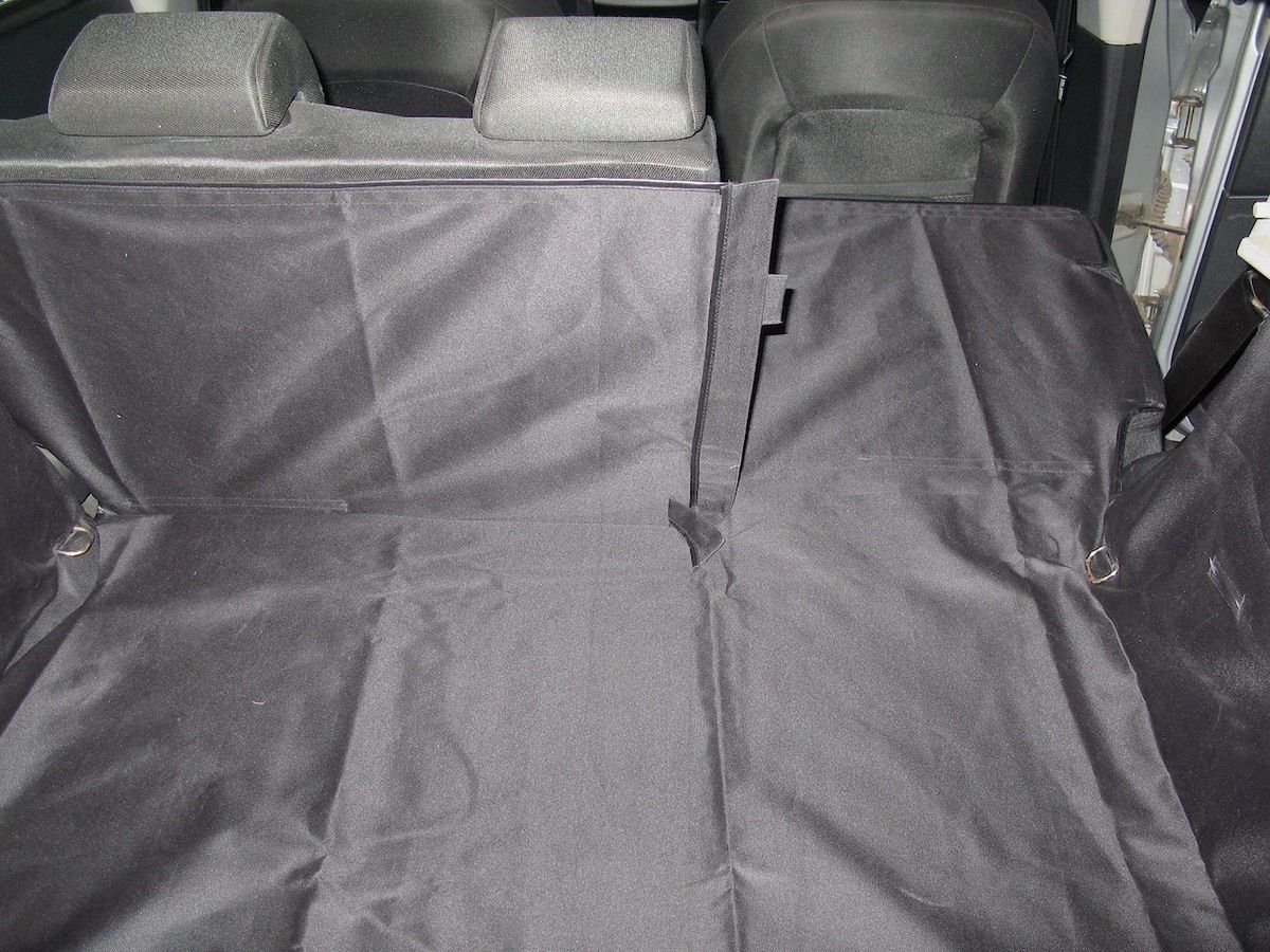 Защитный чехол AUTOSMSTUDIO "Standart" в багажник автомобиля для Nissan Qashqai +2 2010-2014, серый. Артикул TP-NISQ2-STD-GR