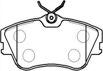 Тормозные колодки HSB. Артикул HP8526