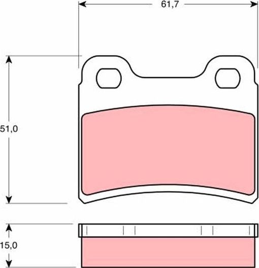 Тормозные колодки TRW. Артикул GDB1124