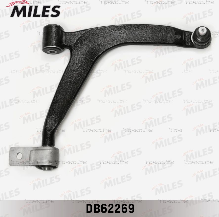 Поперечный рычаг передней подвески Miles (сталь) правый нижний для Peugeot Partner I 1996-2015. Артикул DB62269