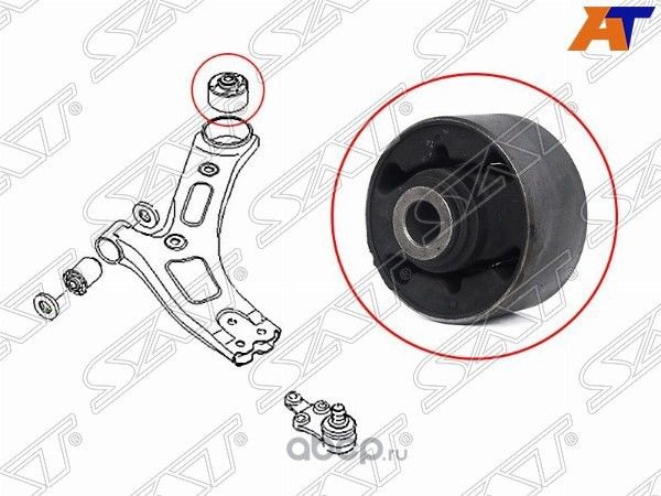 Сайлентблок переднего нижнего рычага задний верти (SAT). Артикул ST555844H000
