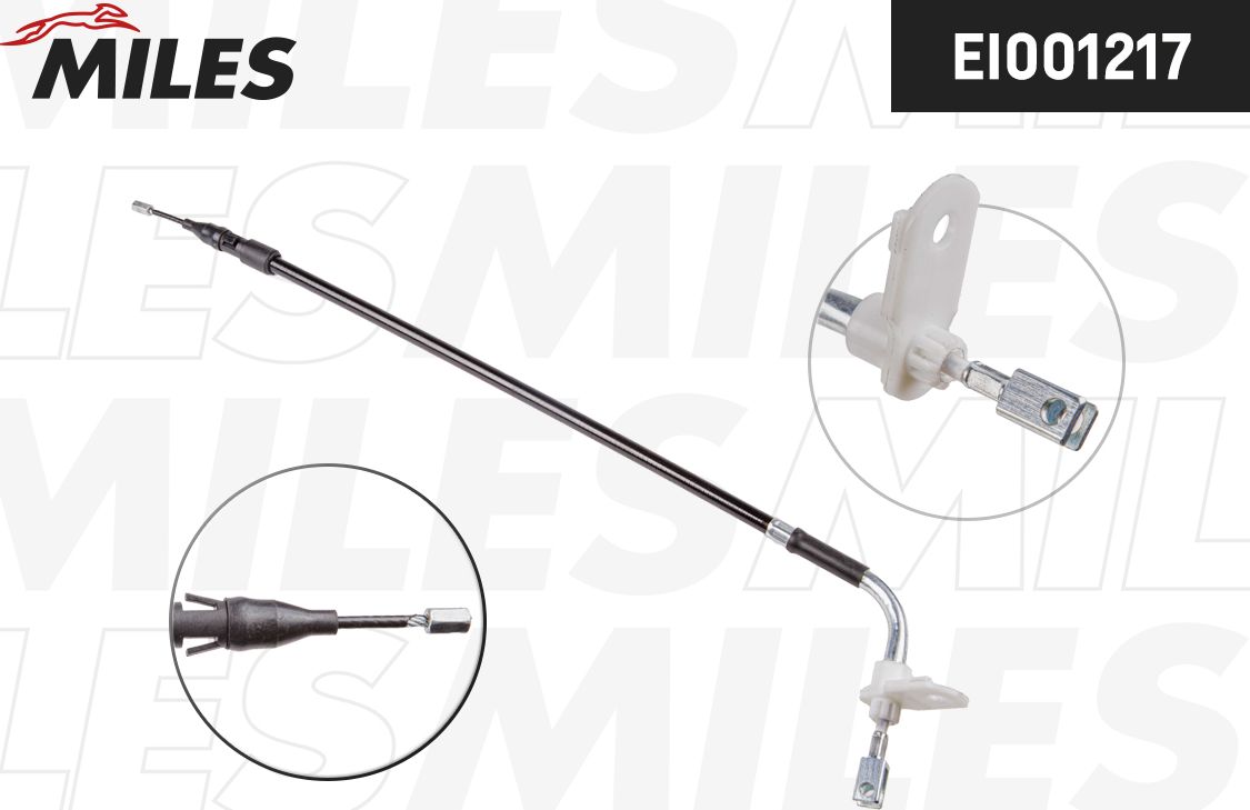 Трос ручника (тросик ручного тормоза) Miles. Артикул EI001217