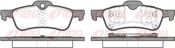 Тормозные колодки Remsa. Артикул 0862.00