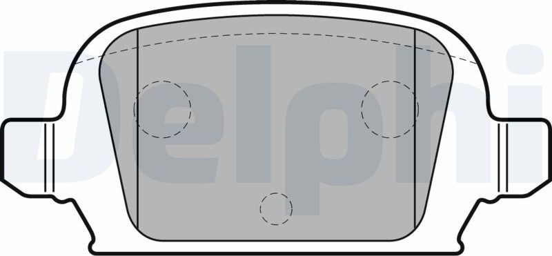 Тормозные колодки Delphi (Low-Metallic). Артикул LP1677