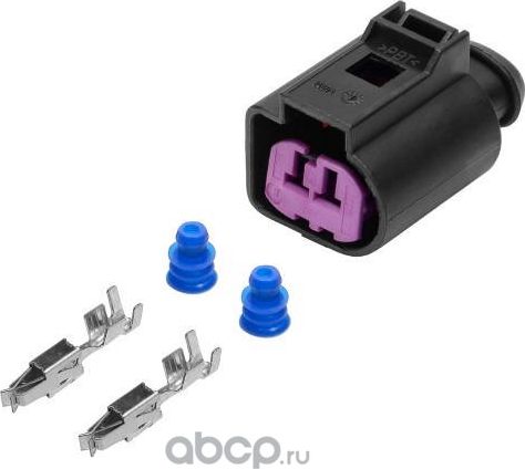 Разъём 2 pin без проводов для генератора VAG Transporter, Crafter, Octavia, Golf (Airline). Артикул AECC251