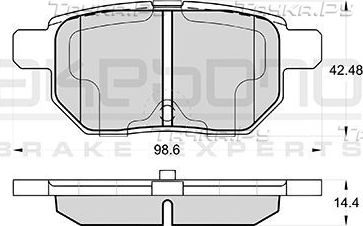 Тормозные колодки Akebono Standard. Артикул AN-716WK