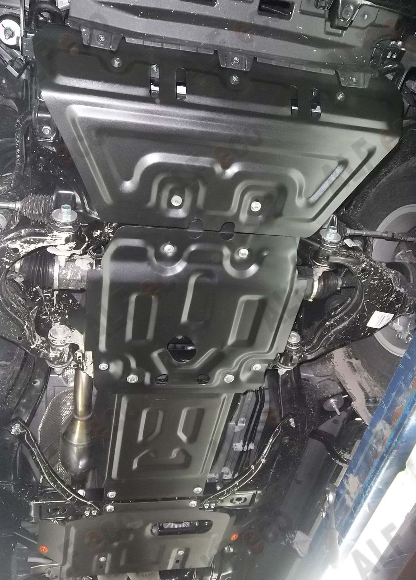Защита Alfeco для картера, КПП, раздатки и рулевых тяг Lexus GX 460 2009-2026. Артикул ALF.24.40-41-42-43st