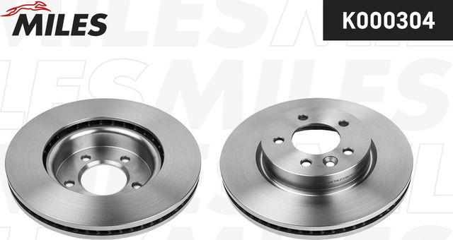 Тормозной диск Miles передний для Land Rover Discovery III 2004-2009. Артикул K000304