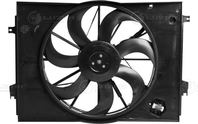 Вентилятор радиатора двигателя Luzar для Kia Sportage II 2005-2010. Артикул LFK 0880