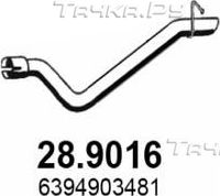 Глушитель Asso задний для Mercedes-Benz Vito II (W639) 2003-2014. Артикул 28.9016