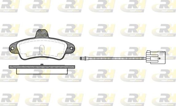Тормозные колодки RoadHouse задние для Ford Cougar 1998-2001. Артикул 2433.02