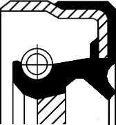 Сальник Corteco (АСМ (полиакриловый каучук)). Артикул 01025661B