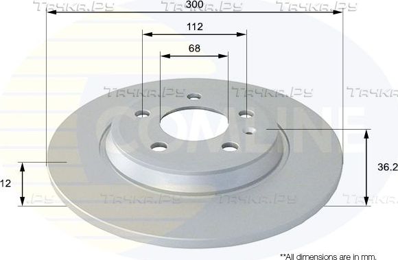 Тормозной диск Comline COATED. Артикул ADC1478